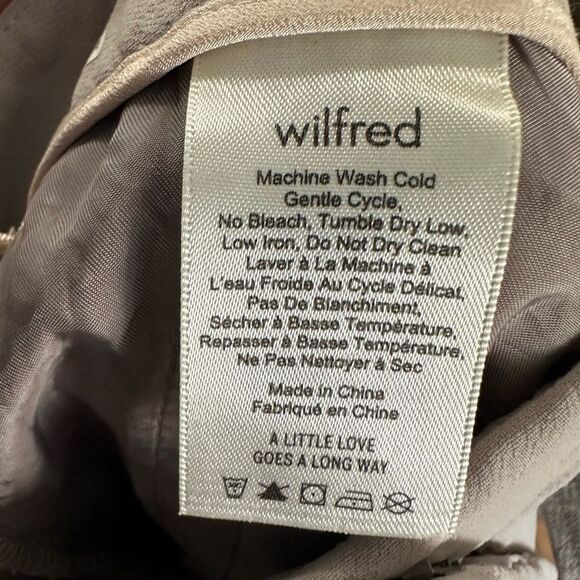 Aritzia Wilfred High Waisted Cropped Tie Front Pant size 8 - Picture 4 of 6